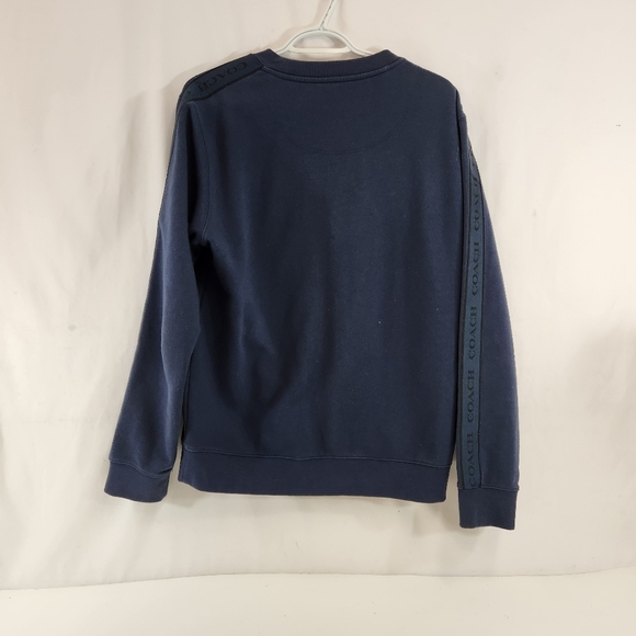 Coach Men's Navy Blue Crewneck Sweatshirt  Medium - Picture 5 of 10